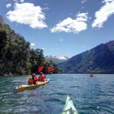 Bariloche - Kayaking at Mascardi Lake (H) Kayaking in mascardi lake on bariloche