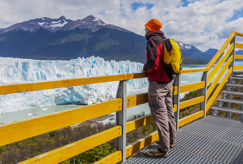Looking out at Perito Moreno Glacier