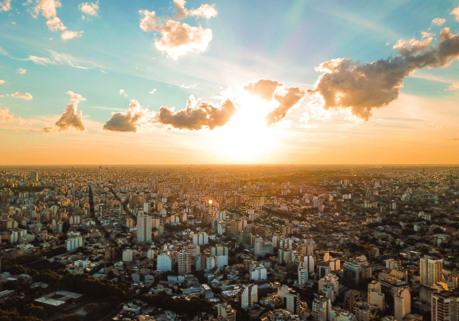 Buenos Aires - Sunset in the city