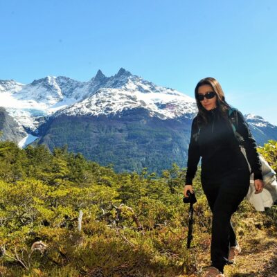 Walking to the base of Cerro Negro in El Calafate
