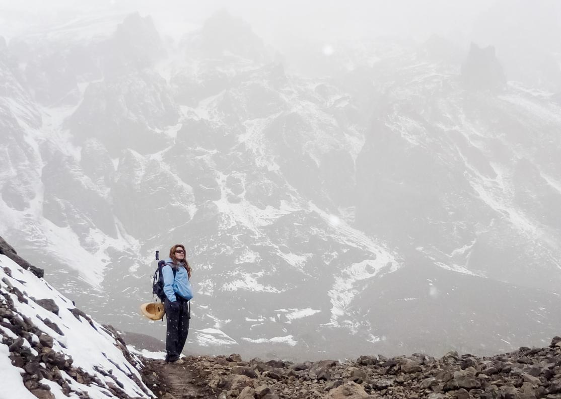 hiker in mendoza