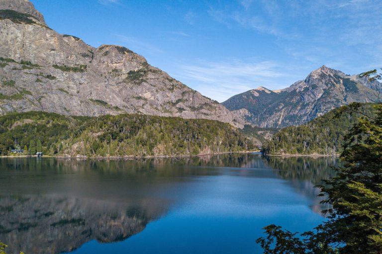 View of moreno lake in bariloche