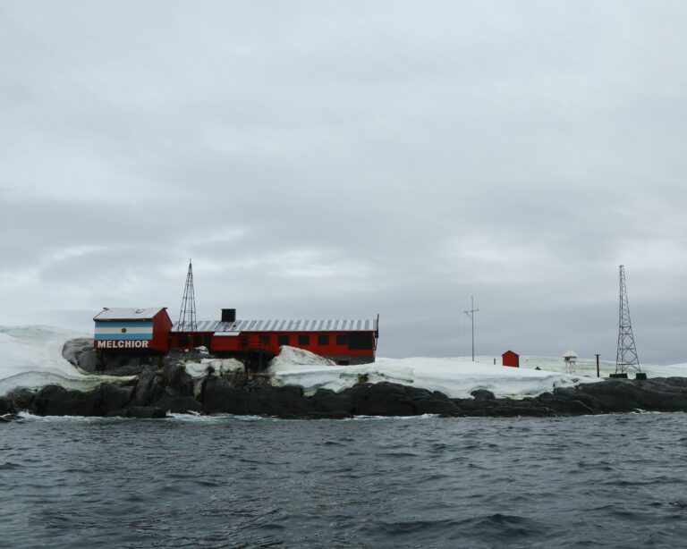 base-melchior-island-argentine-antarctica Sailing by the Melchior Island in the Argentine Antarctica