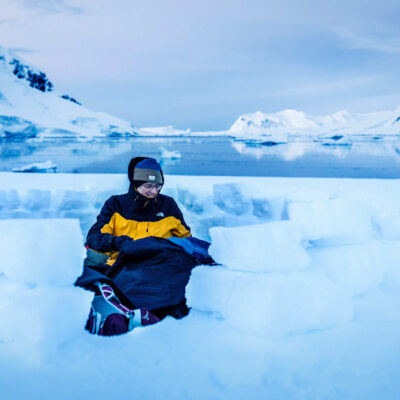 camping-antarctica Camping in Antarctica in the open sky