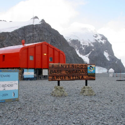 View of Base Orcadas in Antarctica