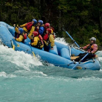 Rafting Rio Baker a group of people rafting in River Baker Chile